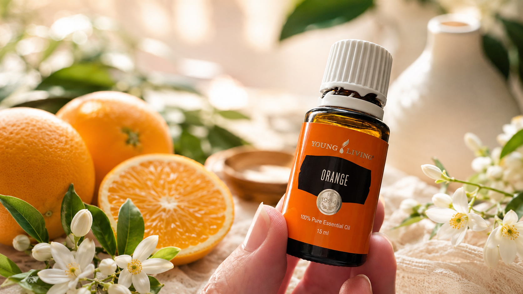 Aceite esencial de naranja: alegría, aroma cítrico y bienestar en una gota